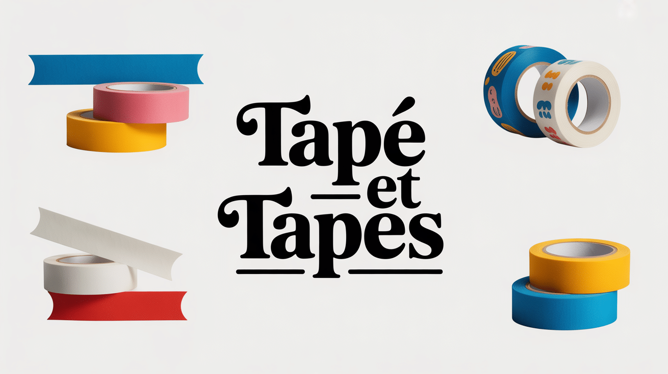 Collection variée de tapes adhésives