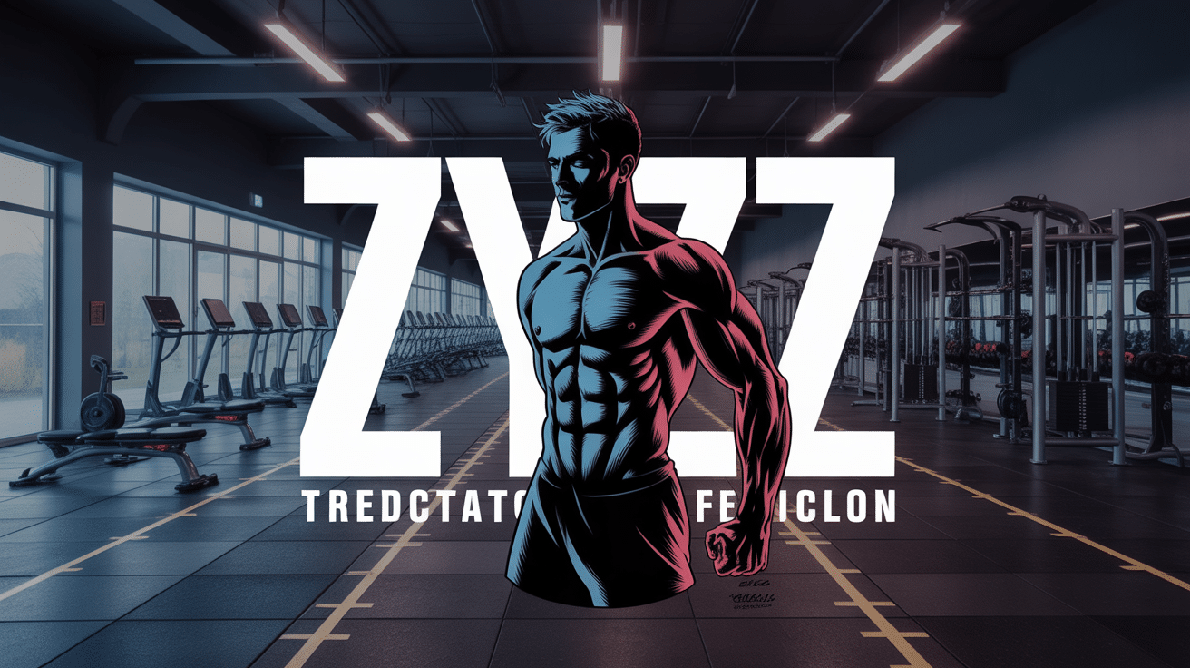 Transformation de Zyzz en salle de sport moderne