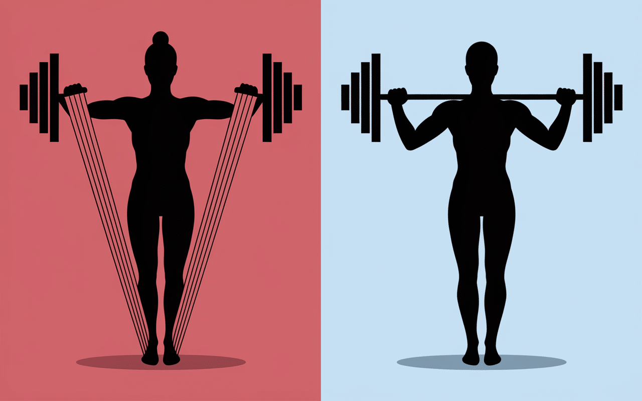 Comparatif bandes elastiques pour musculation et haltères