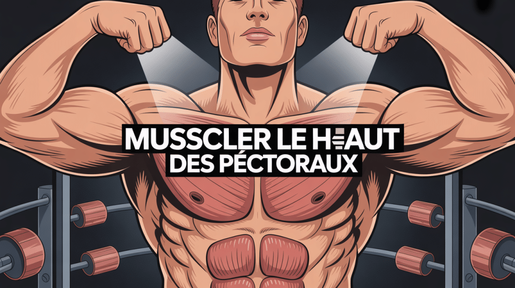 comment travailler le haut des pecs torse musclé éclairage dramatique