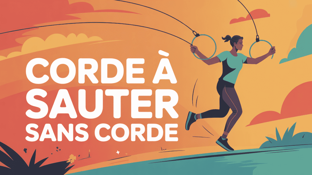 illustration corde a saute sans corde sport connecté