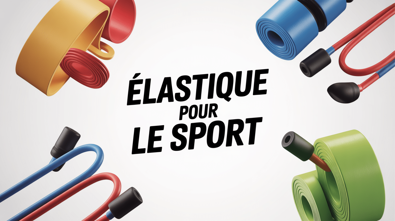 elastique pour le sport divers modèles sur fond blanc