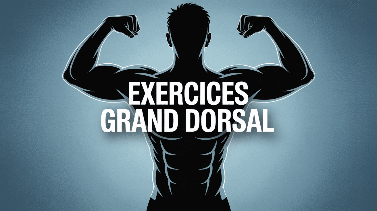 Exercice grand dorsal homme dos musclé en traction