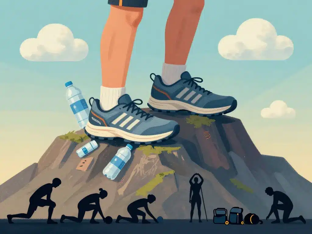 illustration métaphore préparation 25 bosses fontainebleau enjeux physiques