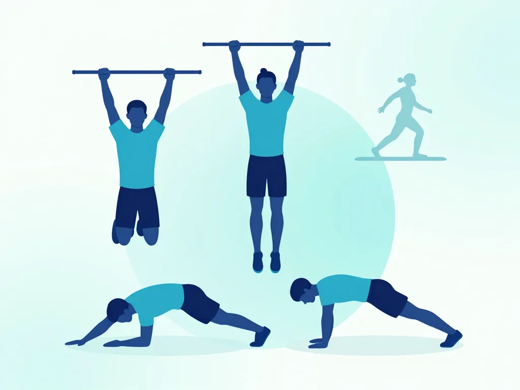 diagramme prérequis muscle up tractions dips gainage