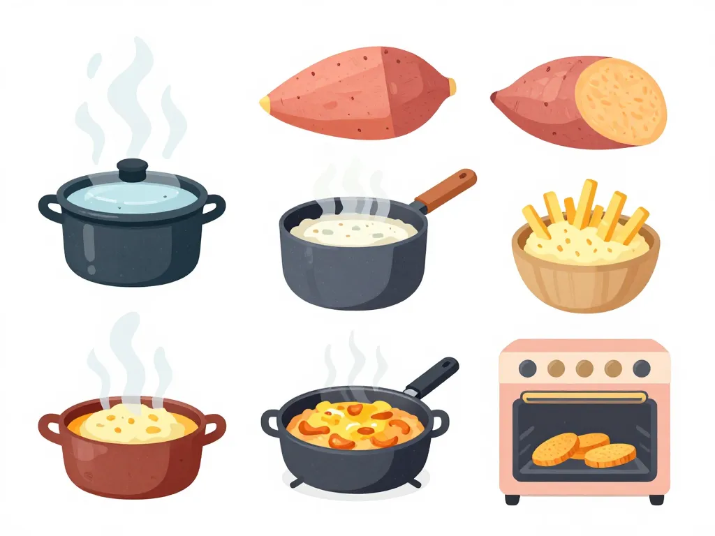 patate douce calories méthodes de cuisson illustration