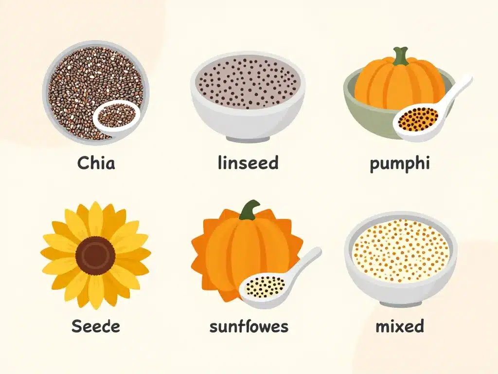 quelle quantite de graines par jour diagramme types portions