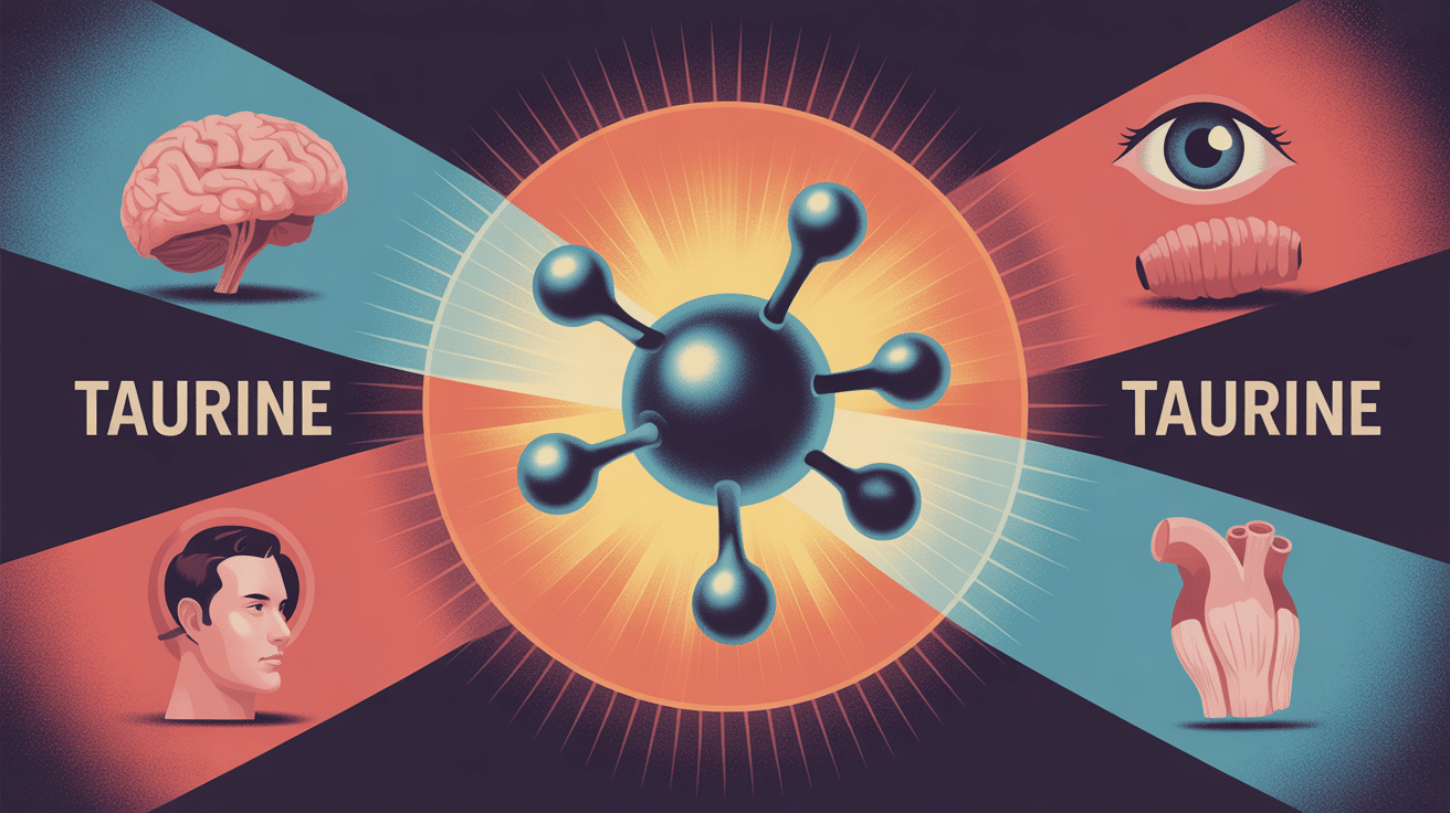 taurine c est quoi visuel molécule et organes principaux