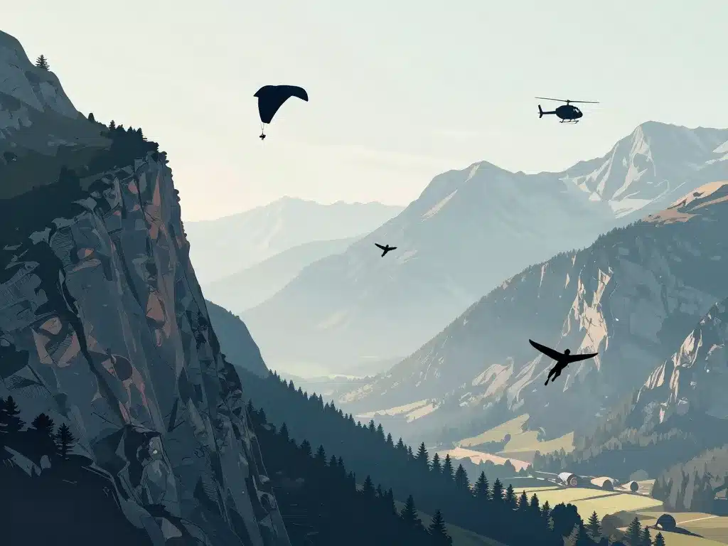 wingsuit accident magland scène secours montagne