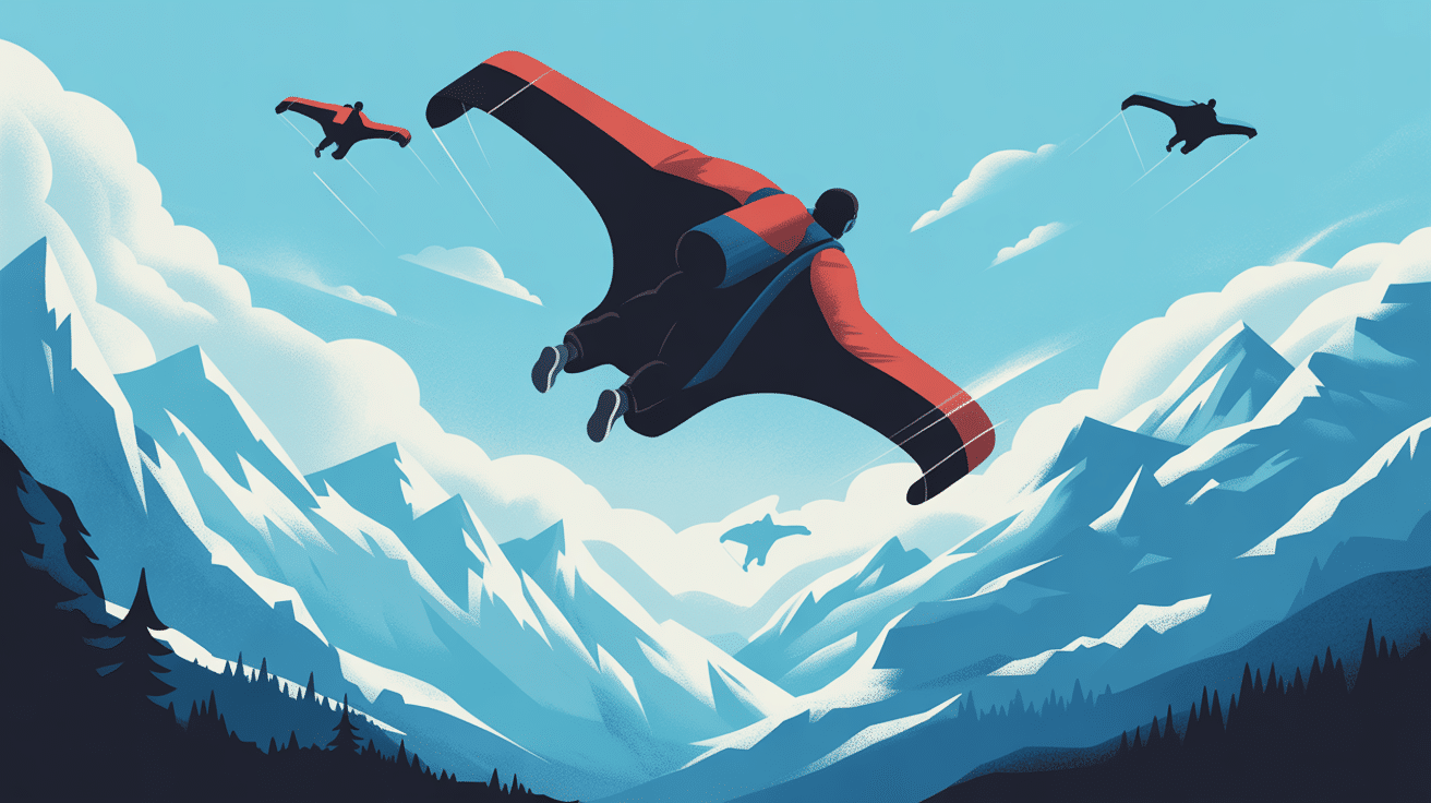 wingsuit accident magland illustration risques montagne