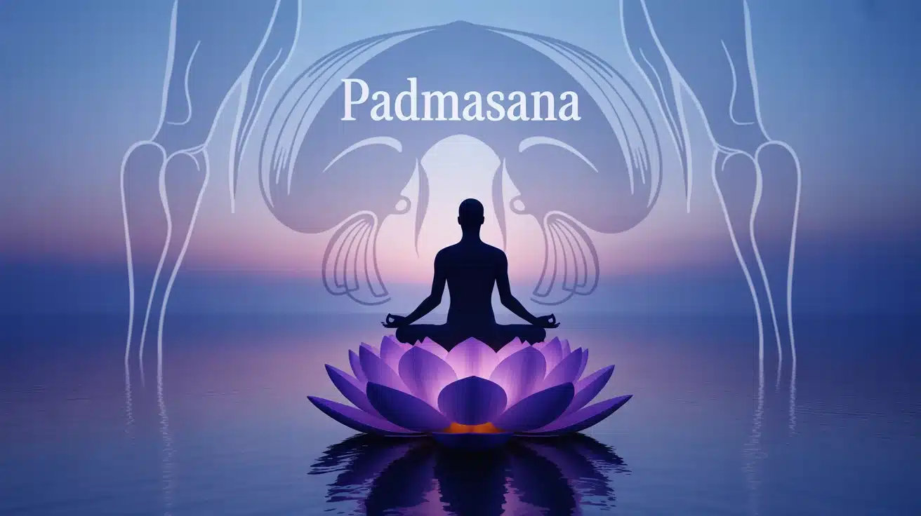 position lotus silhouette anatomie genoux