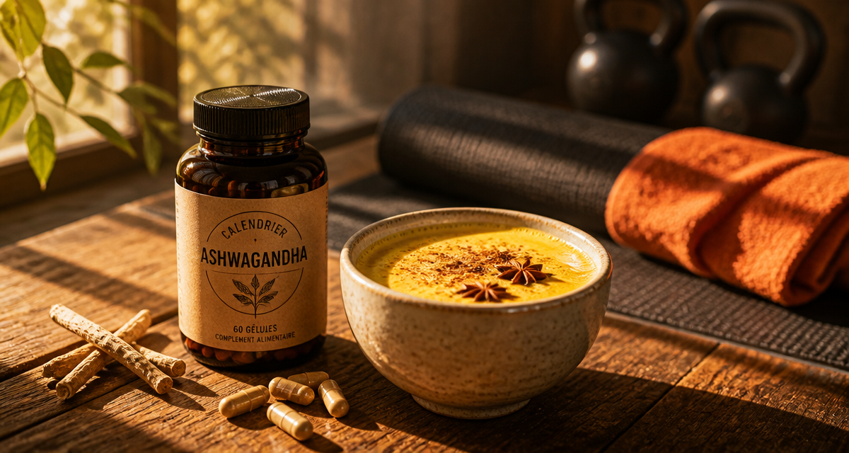 ashwagandha effet au bout de combien de temps flacon gélules moon milk