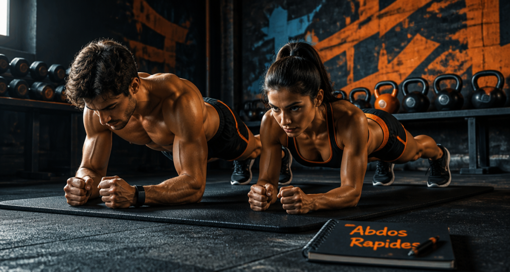 comment avoir des abdos rapidement gainage homme femme