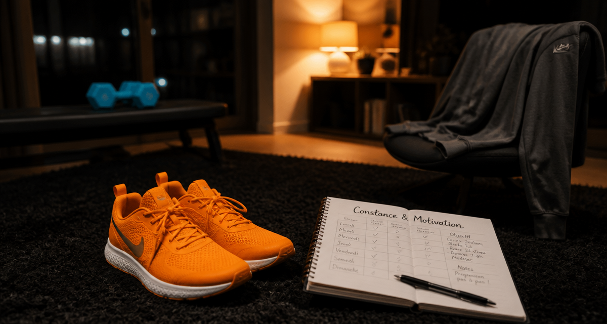 comment se motiver à faire du sport baskets carnet motivation