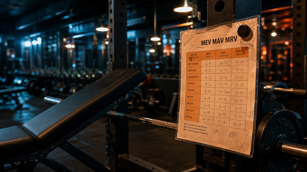 Quel volume de séries par muscle par semaine pour progresser sans stagner ?