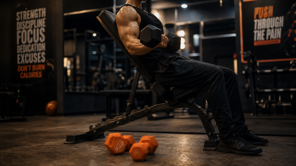5 exercices biceps aux haltères pour briser la stagnation et gagner en volume