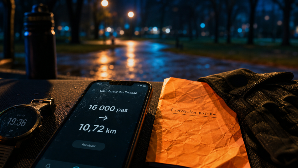 16 000 pas en km : 10,7 à 12,2 km selon votre foulée