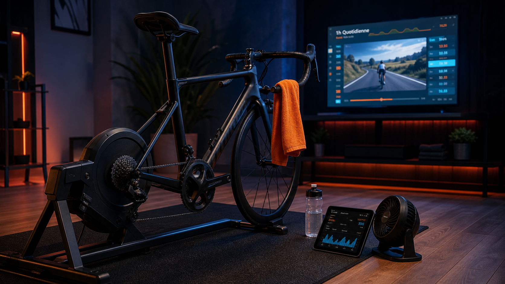 1h de home trainer par jour : home trainer et séance quotidienne pour forme, récupération, motivation