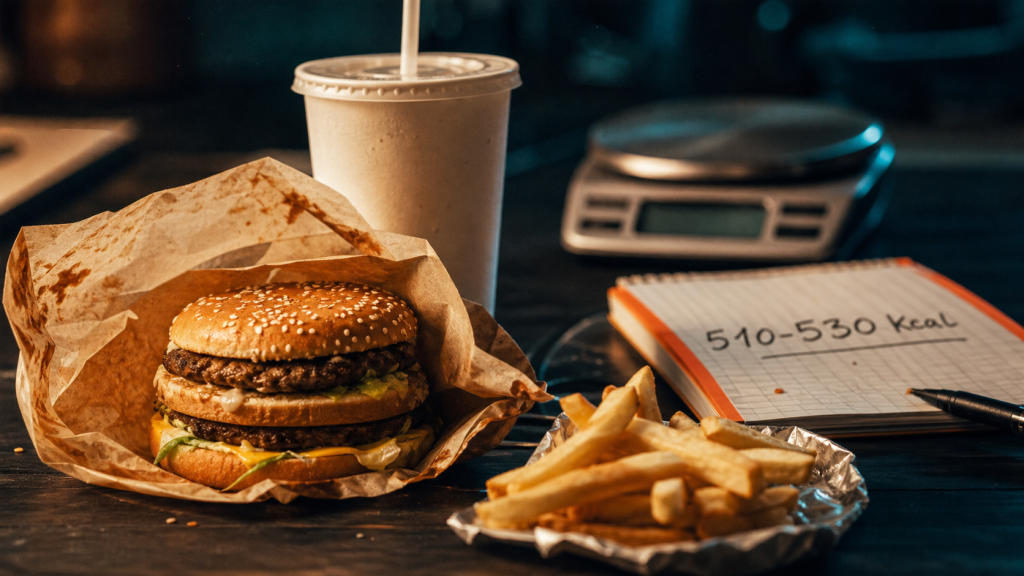 Big Mac : 510 à 530 kcal, et plus de 1 000 kcal en menu