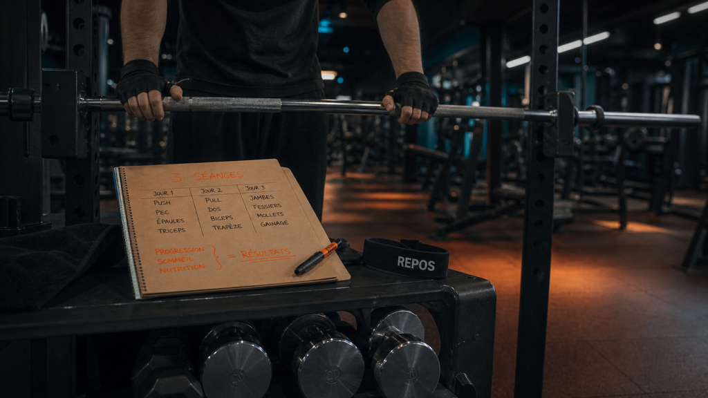 Musculation par semaine : 3 séances pour progresser sans s’épuiser