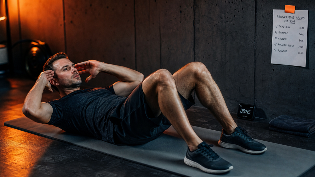 Programme abdos homme maison : 5 exercices pour renforcer sa sangle abdominale sans matériel
