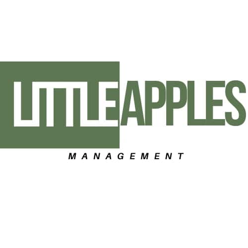 Little Apples Management logo for artist management and talent development.