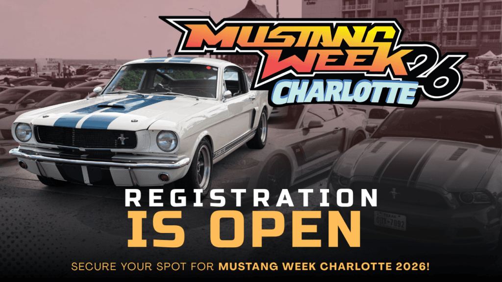 Classic Ford Mustang at Mustang Week Charlotte 2026 event.