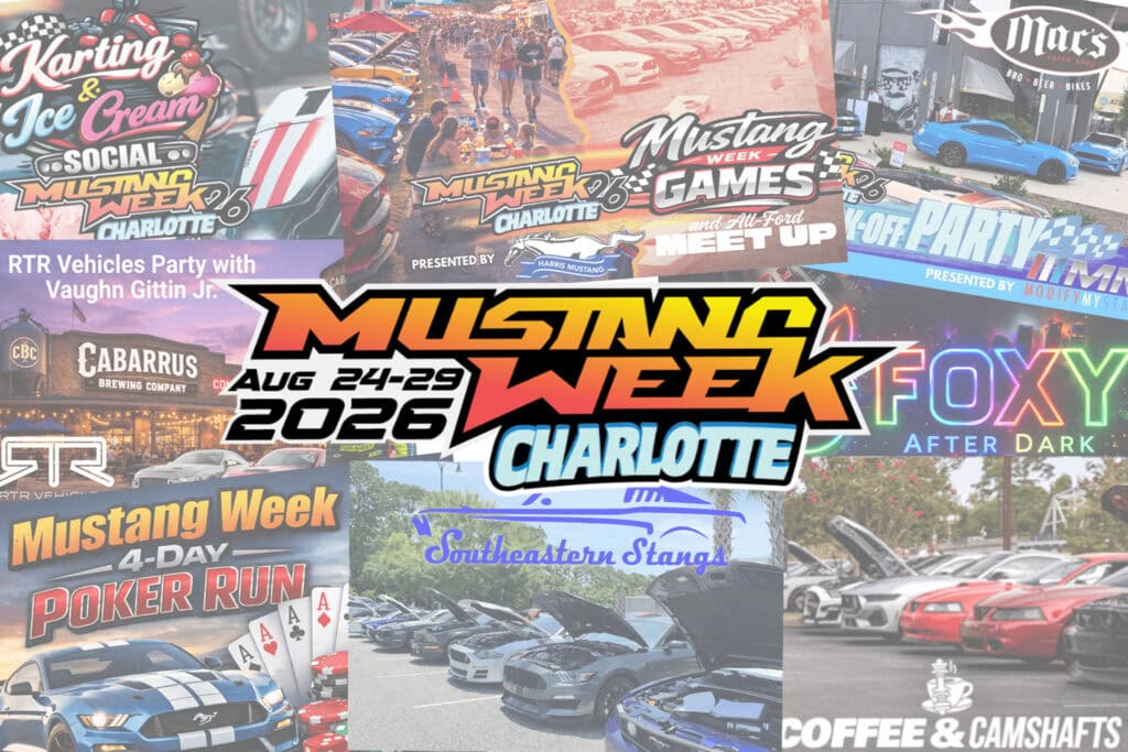 Collection of Mustang Week Charlotte 2026 event images and activities.