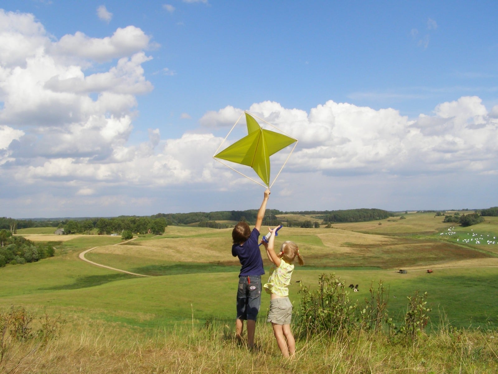 ילדים עם עפיפון באוסטריה