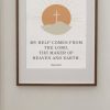 Psalm 121:2 My help comes from the Lord white frame
