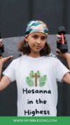 hosanaa in the highest tshirt design white