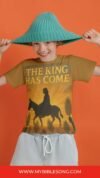 Palm Sunday The King Has Come Digital Tshirt Brown