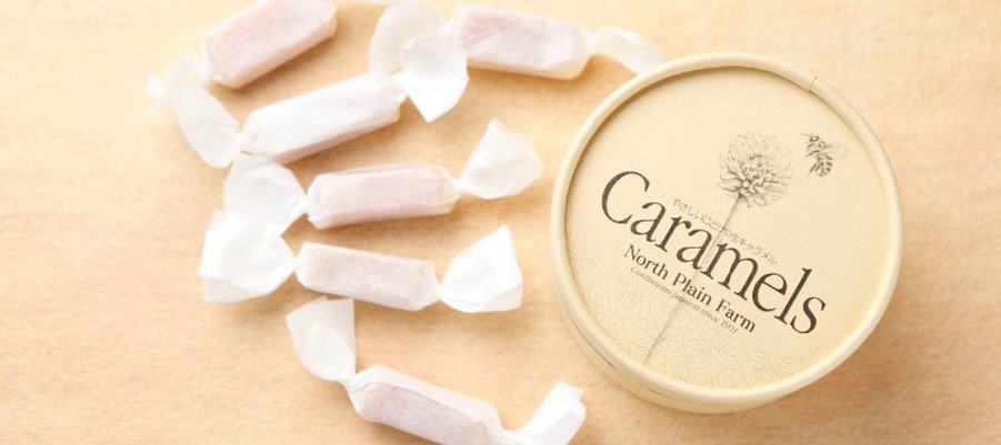 Soft, melt-in-your-mouth nama caramel candies from North Plain Farm in Okoppe, a creamy and artisanal Hokkaido sweet made with local cream and honey.