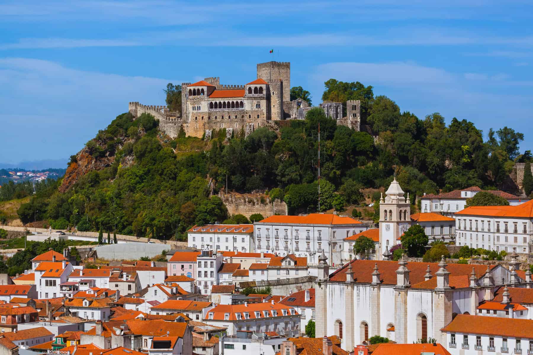 Castle in Leiria - Portugal - architecture background