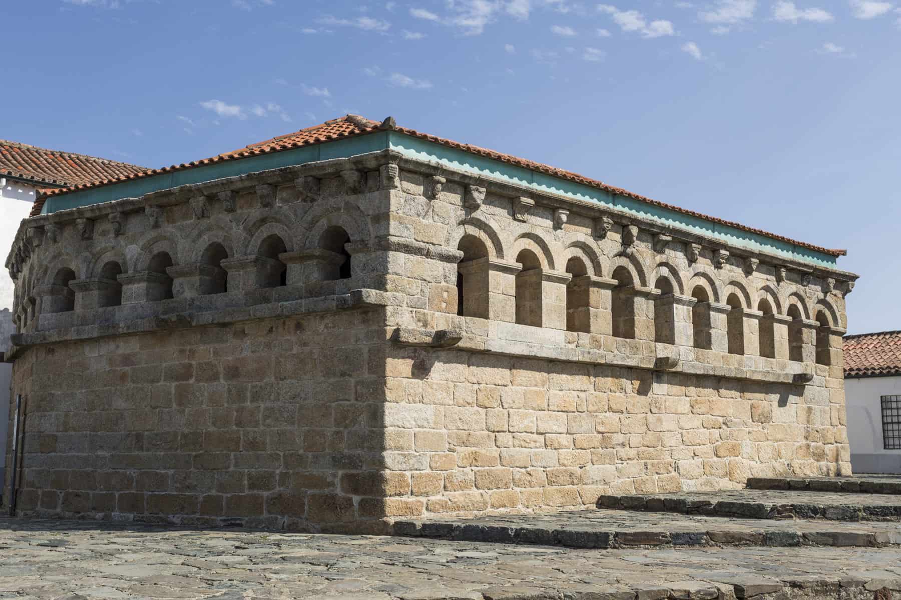 The Romanesque building of the Domus municipalis in Braganca, Portugal
