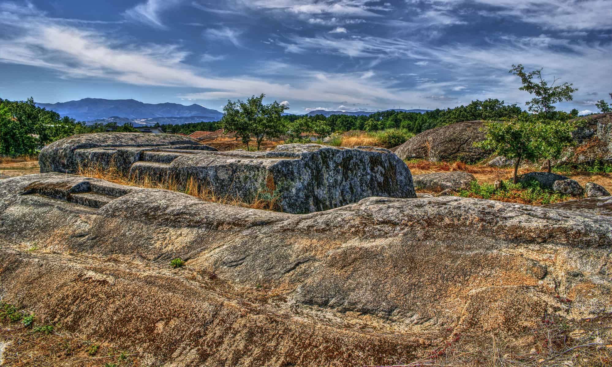 Ruins of Panoias, an ancient roman temple, Vila Real, Portugal