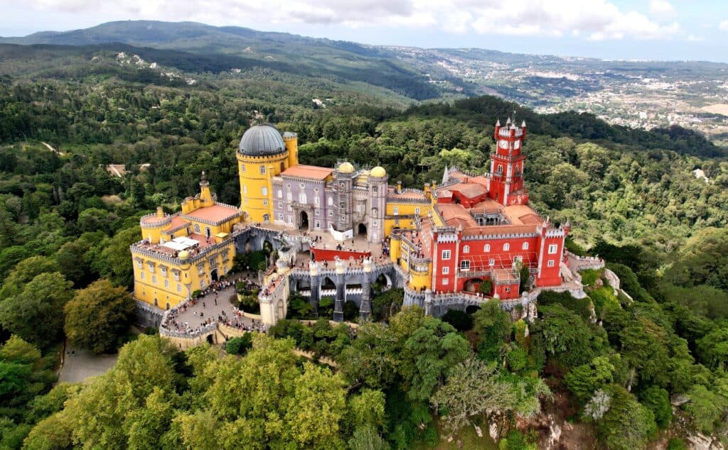 Sintra-Portugal-Palacio-Pena-aireal-photo
