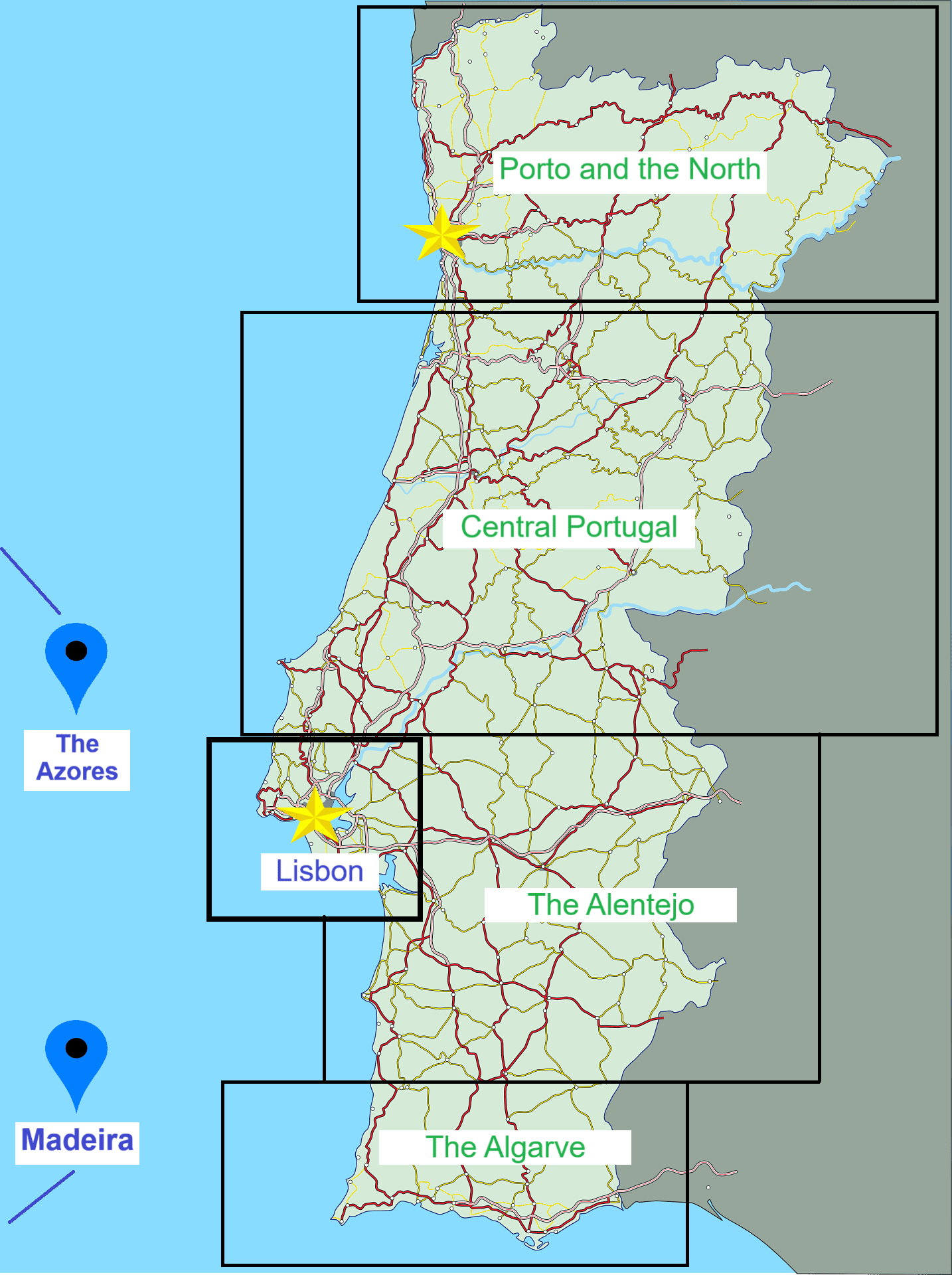 MAIN-TRAVEL-DESTINATIONS-IN-PORTUGAL