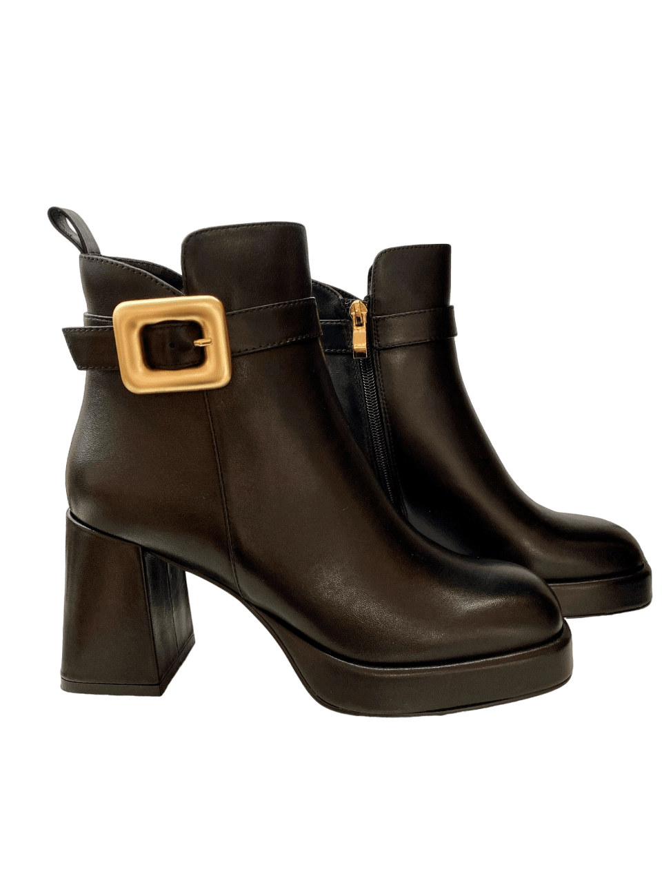 CAFèNOIR - Lederstiefelette black – Bild 1