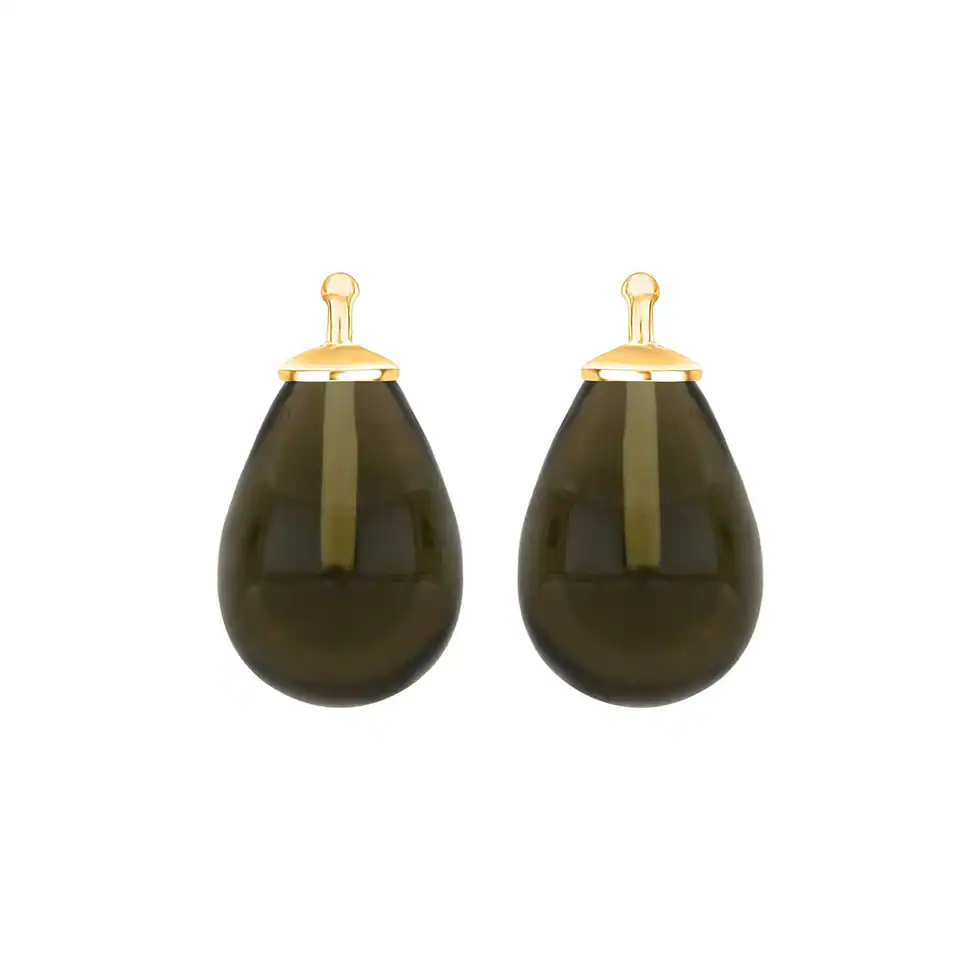 System-Einhänger - Böhmisches Quarzglas – Farbe: 97 – Bild 1