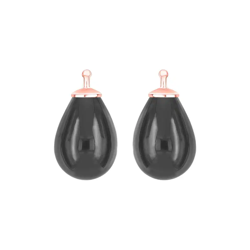 System-Einhänger - Böhmisches Quarzglas – Tropfen – Bild 1