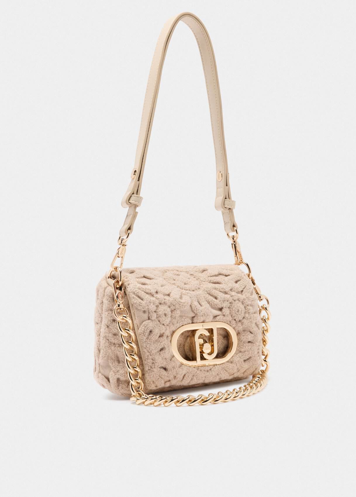 Kleine Tasche LaPuffy mit Stickerei – Weiß – Bild 1