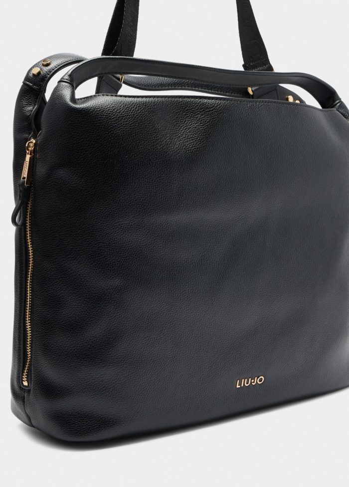 Liu Jo Große Tasche mit Umhängeriemen – Schwarz – Bild 1