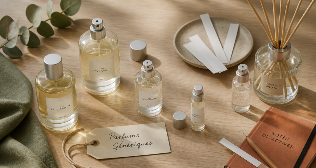 parfums generiques flacons verre testeurs