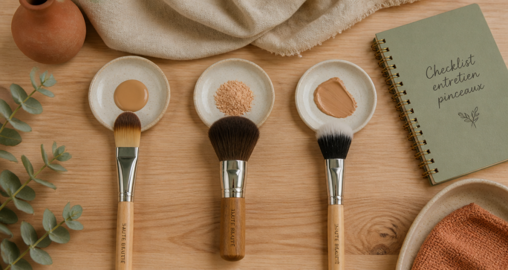 quel pinceau pour fond de teint trois types textures