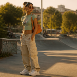 tenue annee 2000 au skatepark y2k