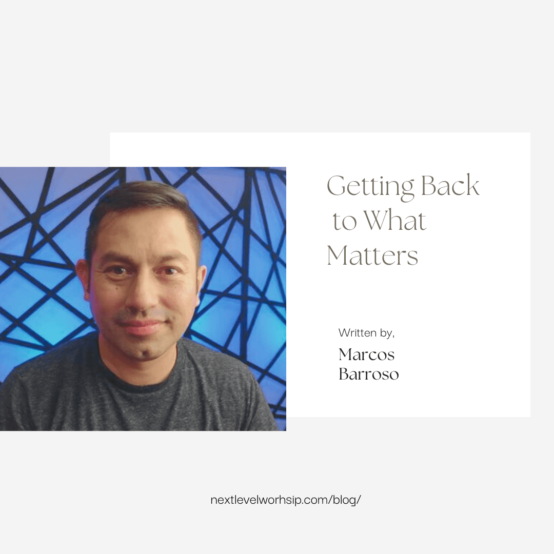 NLW International speaker Marcos Barroso at event for worship leaders.