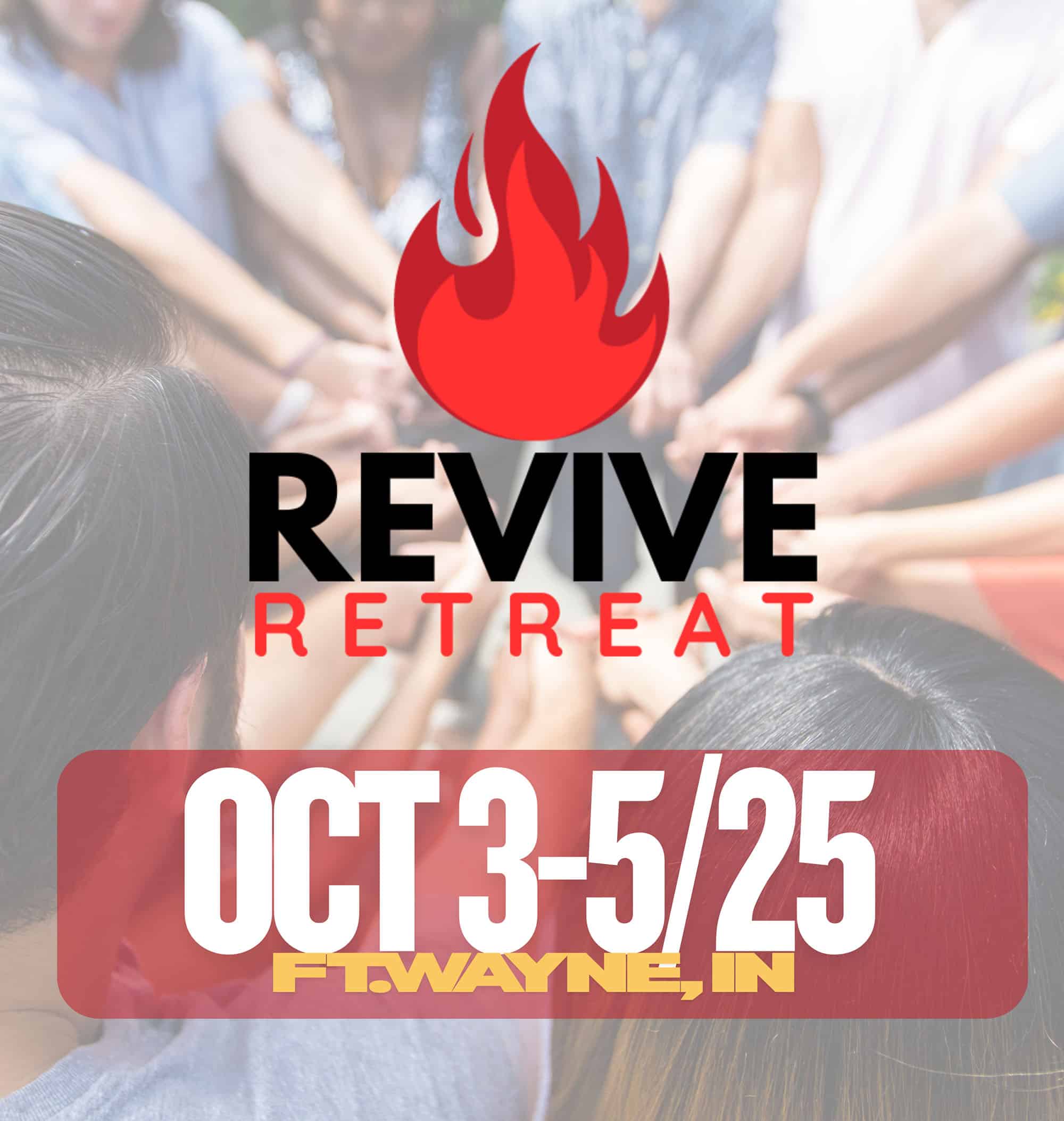 Participants join hands in unity at the NLW International Revive Retreat.