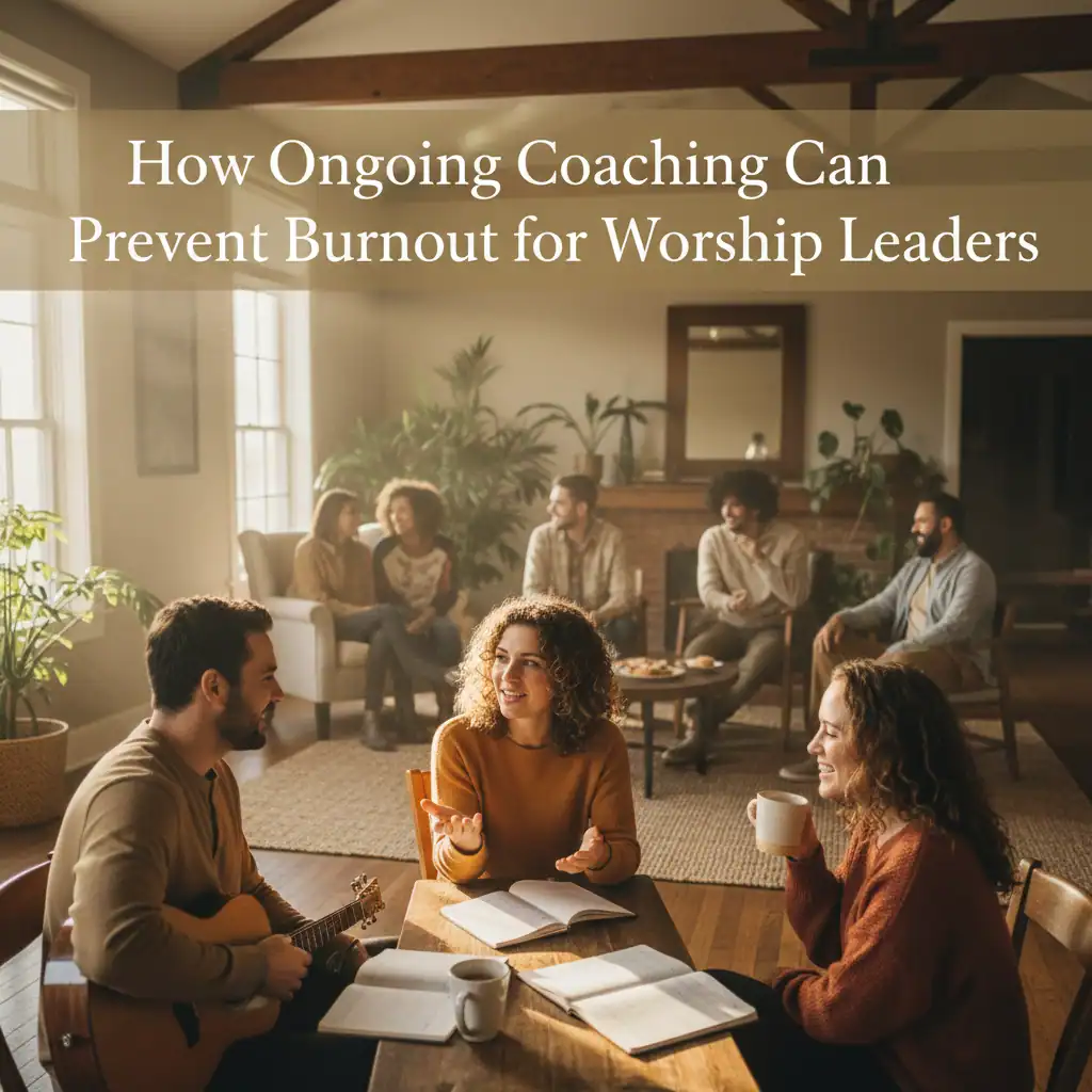 Diverse group of worship leaders engaging in coaching.