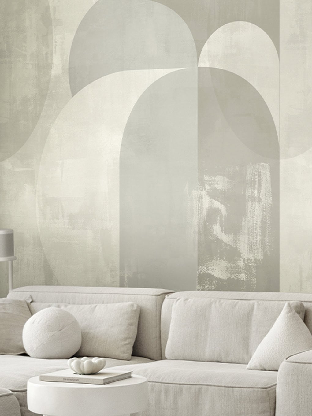 Modern abstract wall art with neutral tones for contemporary interior decor.